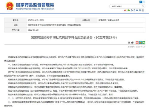 緊急召回！這10批次藥品不符合規(guī)定，請立即暫停銷售使用并自查